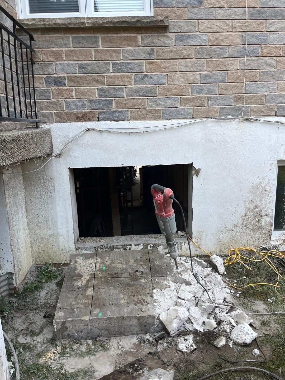 Ouvertures de fondations pour portes et fenêtres